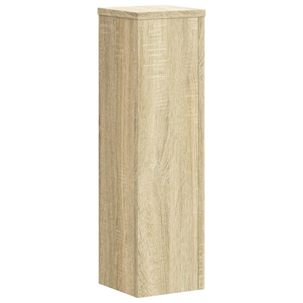 Soportes de plantas 2 uds madera roble Sonoma 17x17x60 cm M 4