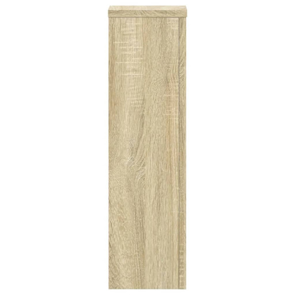 Soportes de plantas 2 uds madera roble Sonoma 17x17x60 cm M 5