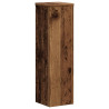 Soportes de plantas 2 uds madera roble envejecido 17x17x60 cm 4