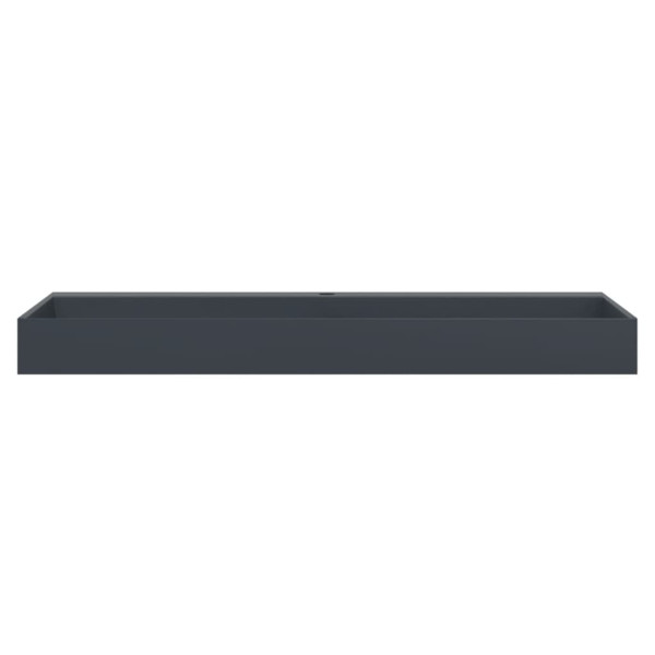 Lavatório 120x46x11 cm mineral/mármore fundido antracite M 4