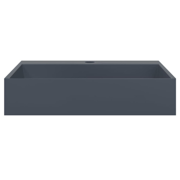 Lavabo de fundición de mineral/mármol antracita 50x38x13 cm M 4