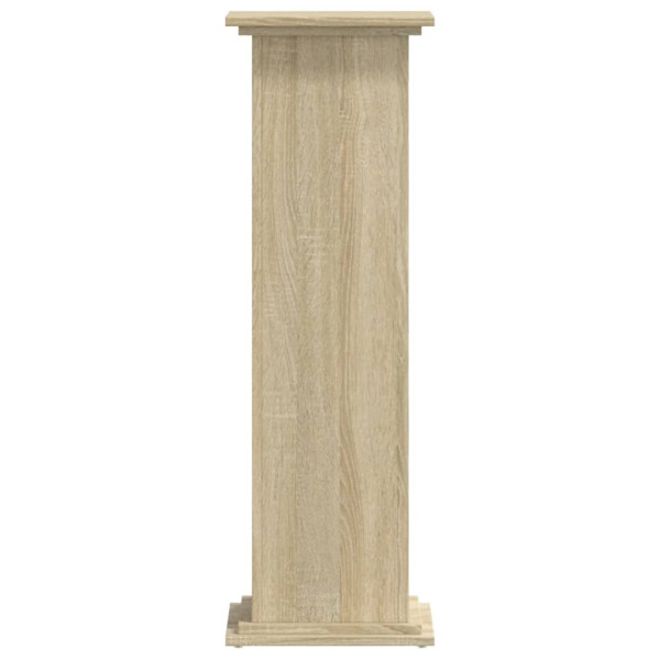 Soportes de plantas madera ingeniería roble Sonoma 33x33x100 cm M 4
