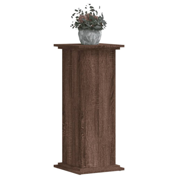 Soportes de plantas madera ingeniería marrón roble 33x33x80 cm M 3