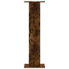 Soportes para plantas 2 uds madera roble ahumado 30x30x95 cm 4