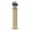 Soportes para plantas 2 uds madera roble Sonoma 30x30x95 cm 1