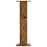 Soportes para plantas 2 uds madera roble envejecido 30x30x95 cm 4