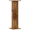 Soportes para plantas 2 uds madera roble envejecido 30x30x95 cm 5