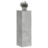 Soportes de plantas 2 uds madera gris hormigón 25x25x80 cm 3