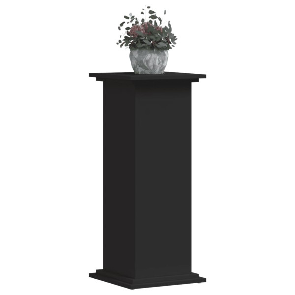 Soportes para plantas madera de ingeniería negro 33x33x80 cm M 3