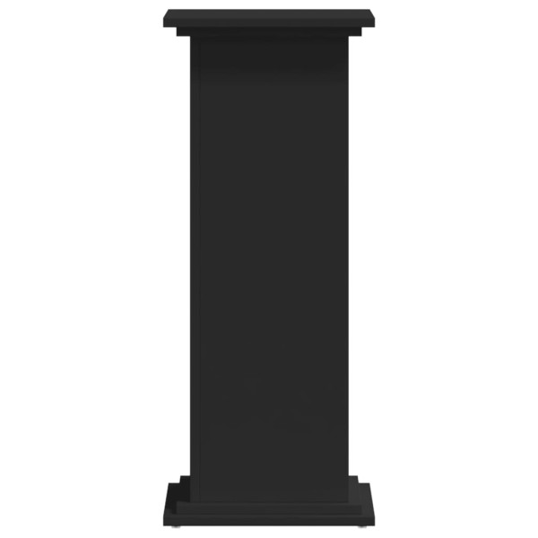 Soportes para plantas madera de ingeniería negro 33x33x80 cm M 4