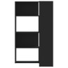 Estante canto 4 prateleiras 85x85x140 cm deriv. madeira preto 4