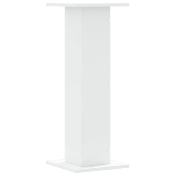 Soportes de plantas 2 uds madera ingeniería blanco 30x30x80 cm M 5