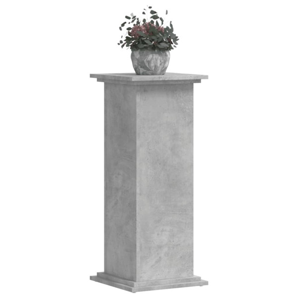 Soportes de plantas madera ingeniería gris hormigón 33x33x80 cm M 3