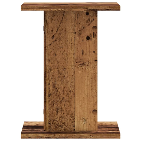 Soportes para plantas 2 uds madera roble envejecido 30x30x40 cm M 4