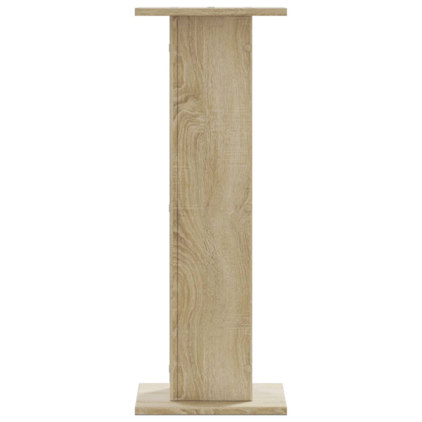 Soportes para plantas 2 uds madera roble Sonoma 30x30x80 cm M 4