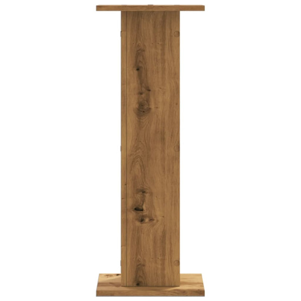 Soportes para plantas 2 uds madera roble artisian 30x30x80 cm M 4