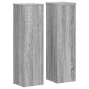 Soportes de plantas 2 uds madera gris Sonoma 17x17x60 cm 2