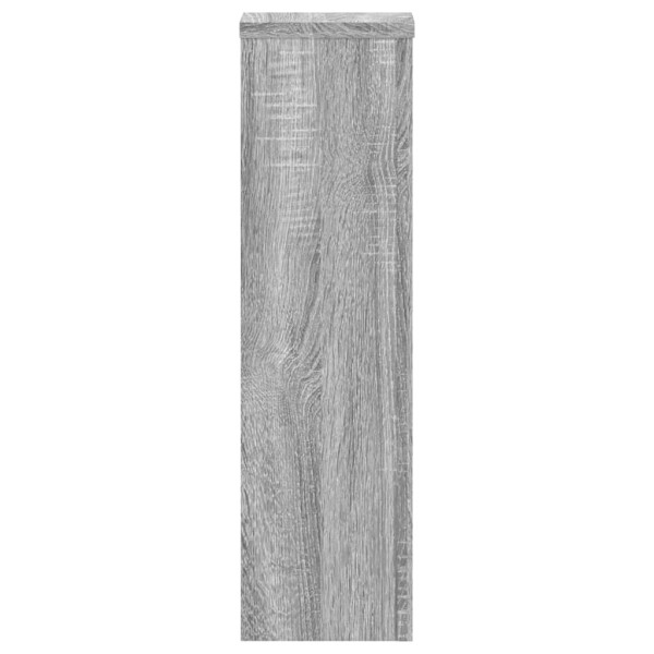 Soportes de plantas 2 uds madera gris Sonoma 17x17x60 cm M 5