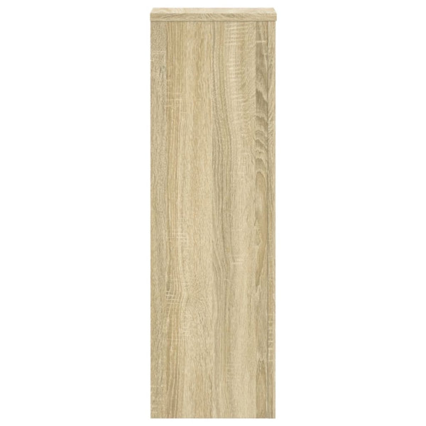 Soportes de plantas 2 uds madera roble Sonoma 25x25x80 cm M 5