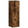 Soportes de plantas 2 uds madera roble ahumado 25x25x80 cm 4