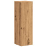 Soportes de plantas 2 uds madera roble artisian 25x25x80 cm 4
