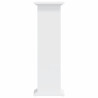 Suporte para plantas 33x33x100 cm derivados de madeira branco 4