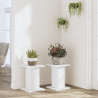Suportes p/ plantas 2 pcs 30x30x40 cm derivados madeira branco 3