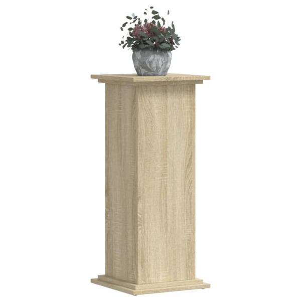Soportes de plantas madera ingeniería roble Sonoma 33x33x80 cm M 3