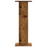 Soportes para plantas 2 uds madera roble envejecido 30x30x80 cm 4