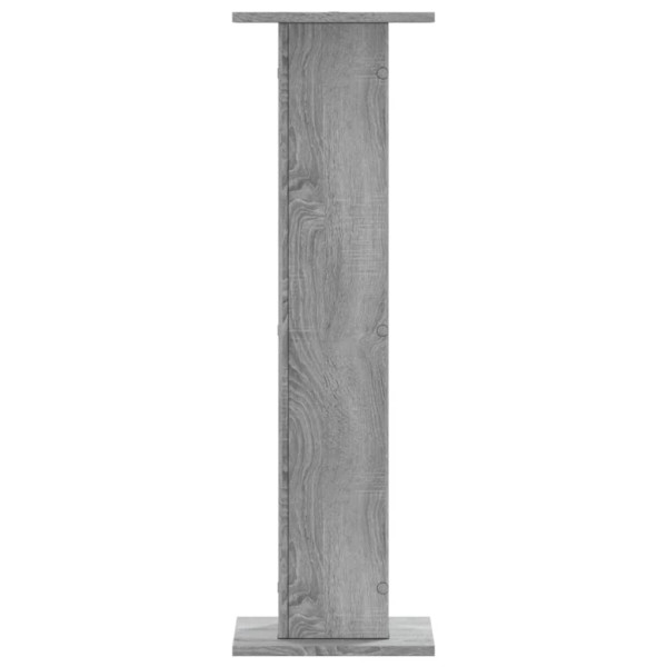 Soportes para plantas 2 uds madera gris Sonoma 30x30x95 cm M 5