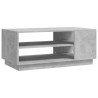 Mesa de centro madera de ingeniería gris hormigón 102x55x43 cm 2