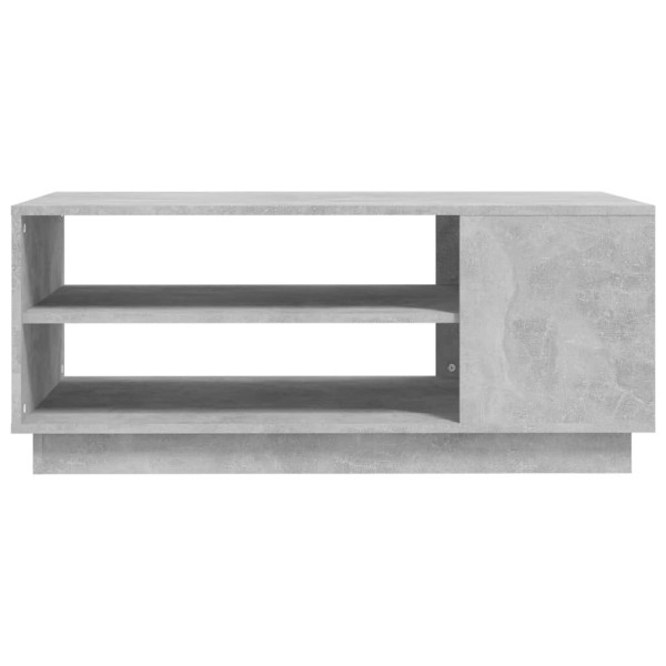 Mesa de centro 102x55x43 cm aglomerado cinzento cimento M 5