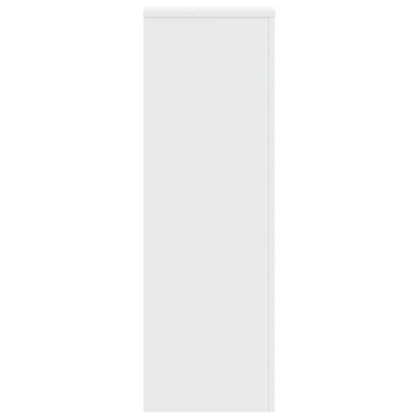 Soportes de plantas 2 uds madera ingeniería blanco 33x33x100 cm M 4