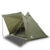 Tenda familiar tipi para 6 pessoas impermeável verde azeitona 2