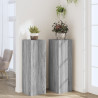 Soportes para plantas 2 uds madera gris Sonoma 33x33x100 cm 3
