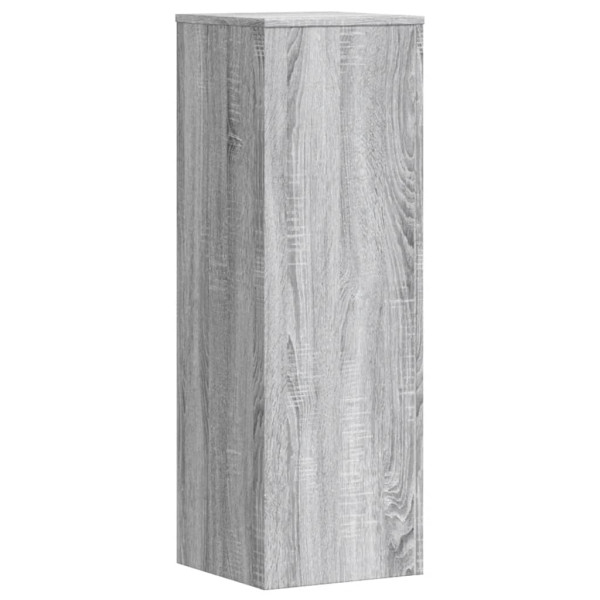 Soportes para plantas 2 uds madera gris Sonoma 33x33x100 cm M 5