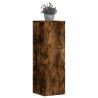 Soportes para plantas 2 uds madera roble ahumado 33x33x100 cm 1