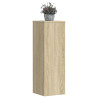 Soportes para plantas 2 uds madera roble Sonoma 33x33x100 cm 1