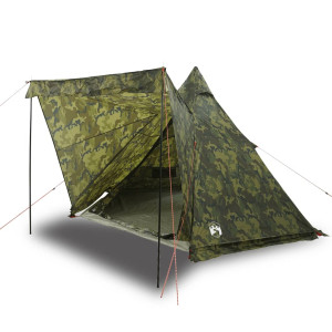 Tienda campaña familiar tipi 6 personas impermeable camuflaje H