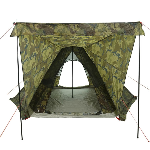 Tienda campaña familiar tipi 6 personas impermeable camuflaje M 5
