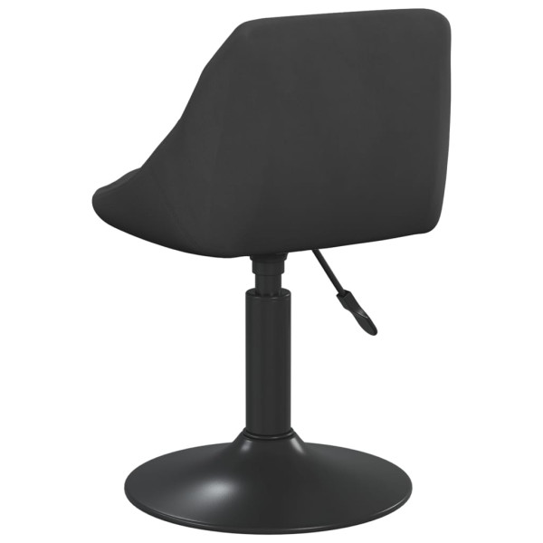 Sillas de comedor giratorias 6 unidades terciopelo negro M 5