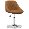 Silla de comedor giratoria 6 uds terciopelo marrón 2