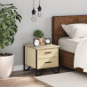 Mesa de cabeceira 40x41x40 cm derivados madeira carvalho sonoma 3