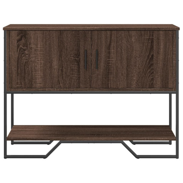 Mesa consola 100x35x74.5 cm derivados madeira carvalho castanho M 4