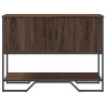 Mesa consola madera de ingeniería marrón roble 100x35x74.5 cm 4