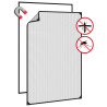 Tela anti-insetos magnética para janelas 80x120 cm antracite 4