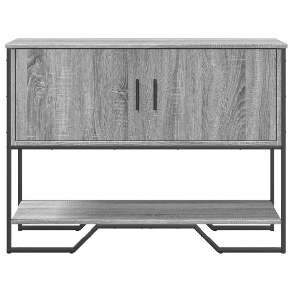 Mesa consola 100x35x74.5 cm derivados madeira cinzento sonoma M 4