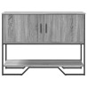 Mesa consola madera de ingeniería gris Sonoma 100x35x74.5 cm 4