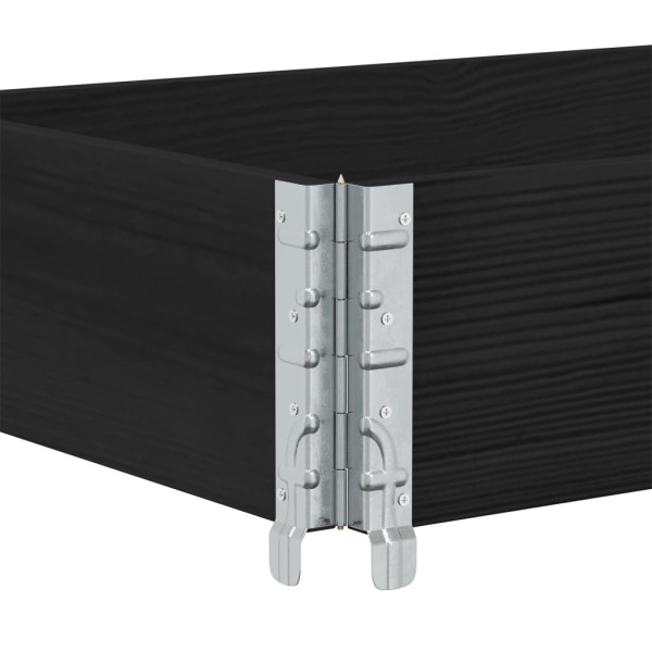 Colar palete em madeira maciça de pinho preto 150x50 cm M 5