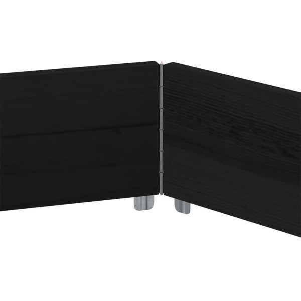 Arriate elevado hexagonal madera maciza pino negro 160x160 cm M 5